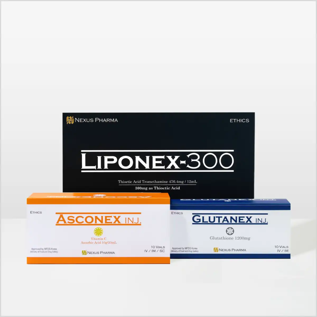 Liponex-300, Asconex & Glutanex – Advanced IV Antioxidant Therapy System